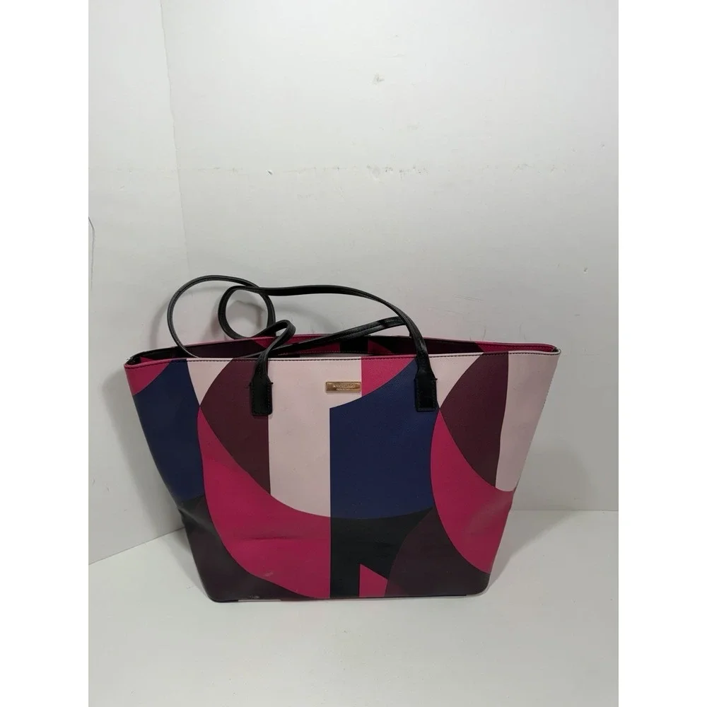 Kate Spade Tote Bag Shore Street Multicolor Pink Margarretta Purse Handbag Tote - Picture 2 of 14